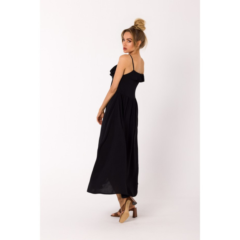 M743 Thin Strap Dress - black