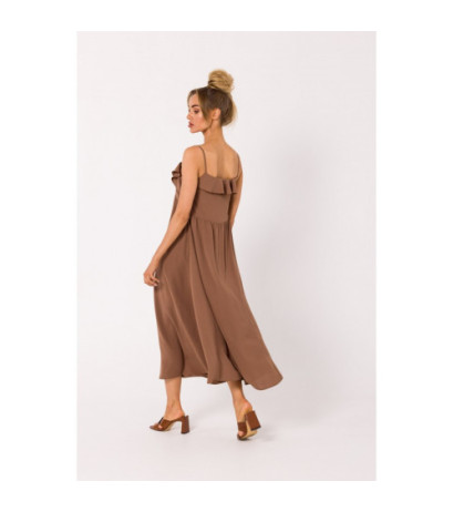 M743 Thin Strap Dress - Chocolate