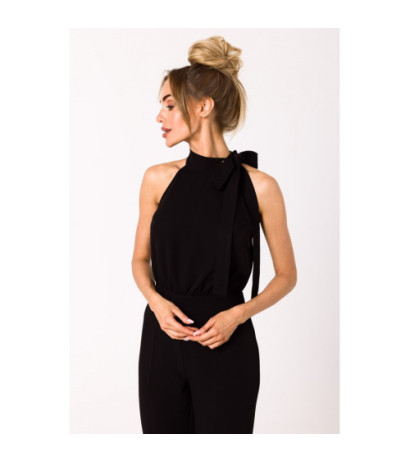 M746 Halter neck jumpsuit - black