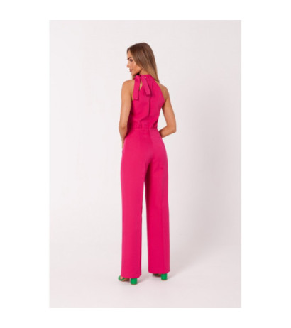 M746 Halter neck jumpsuit - fuchsia