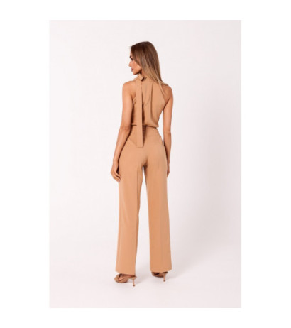 M746 Halter neck jumpsuit - caramel