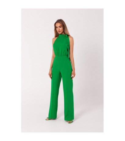 M746 Halter neck jumpsuit - luscious green