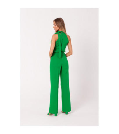 M746 Halter neck jumpsuit - luscious green