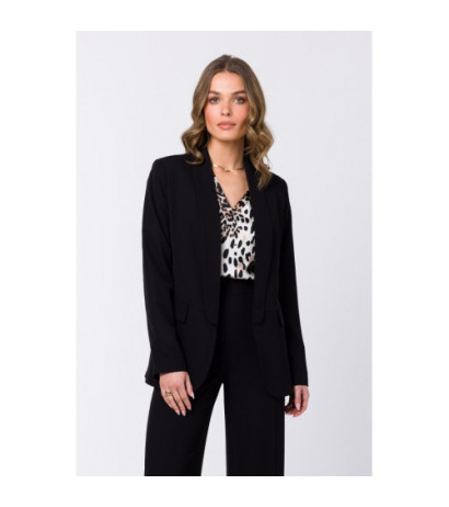 S330 Unbuttoned jacket - black