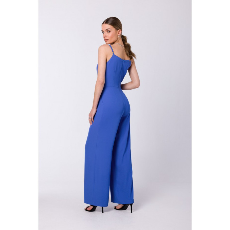 S333 Thin-strapped jumpsuit - blue