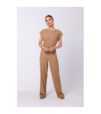 S339 Jumpsuit with slit in...