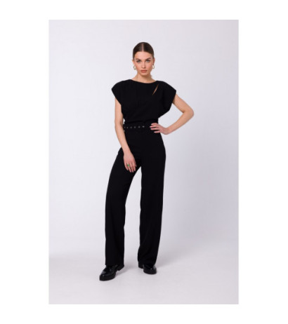 S339 Jumpsuit with slit in...