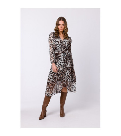 S341 Printed envelope dress - model 2