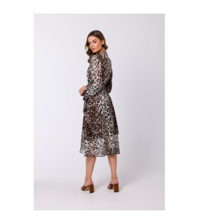 S341 Printed envelope dress - model 2