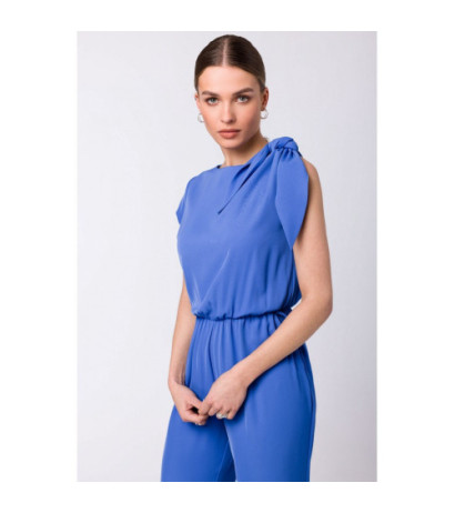 S345 Jumpsuit with shoulder tie - blue