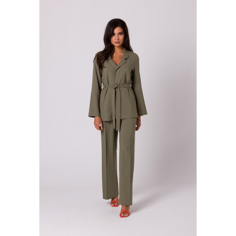 B253 Tiered jacket - olive green