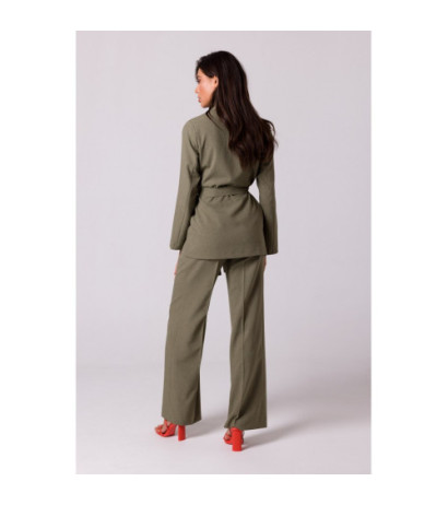 B253 Tiered jacket - olive green