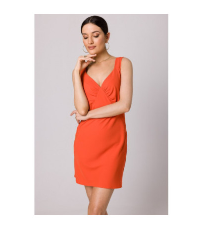 K159 Strapless mini dress - coral