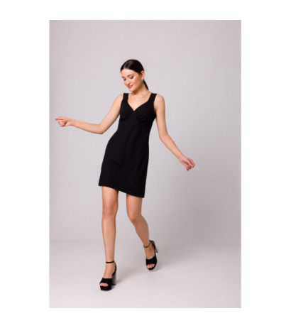 K159 Strapless mini dress - black