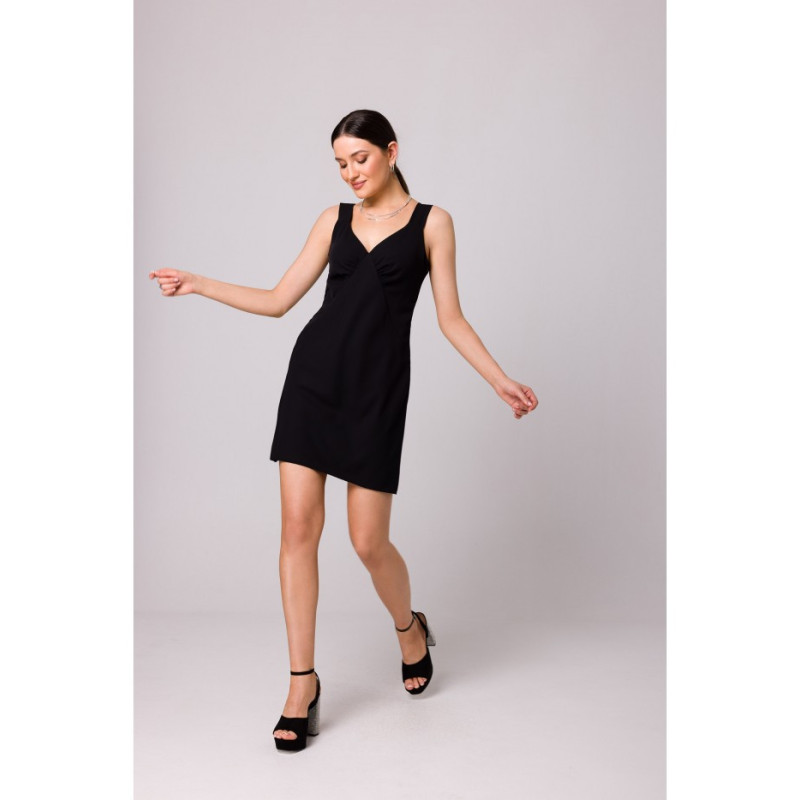 K159 Strapless mini dress - black