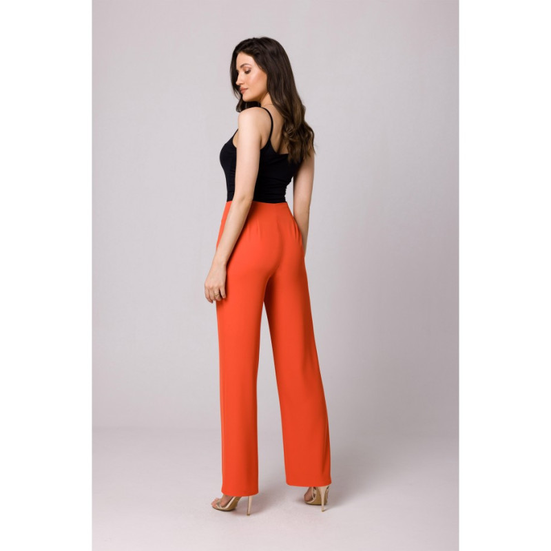 K162 High-waisted pants - coral