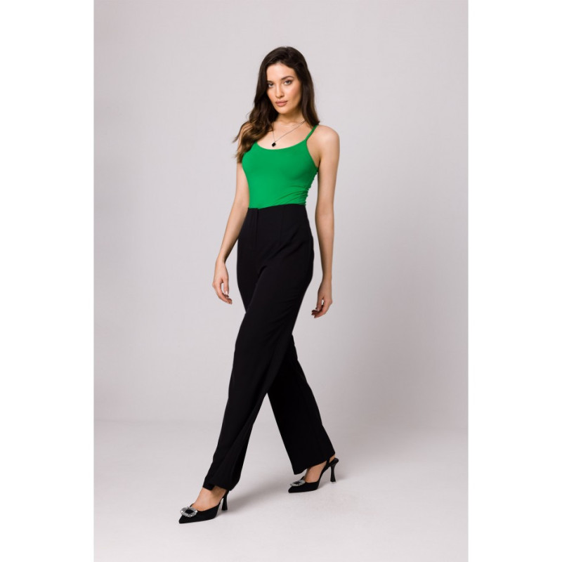 K162 High-waisted pants - black