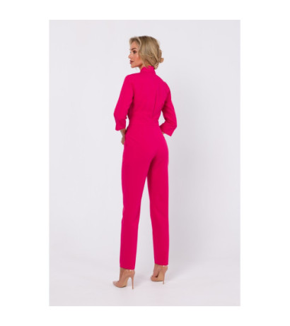 M751 Shawl collar jumpsuit - pink