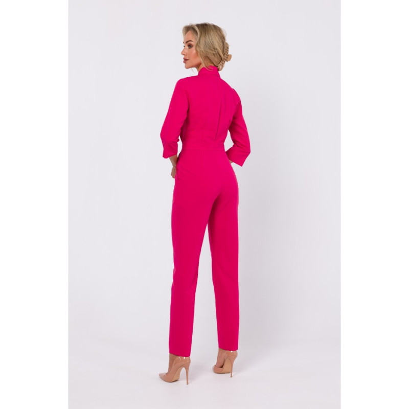 M751 Shawl collar jumpsuit - pink