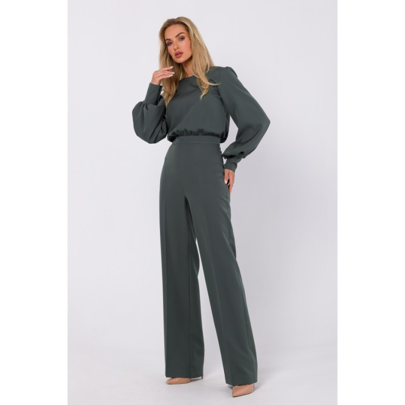 M754 Jumpsuit with decorative sleeves - khaki