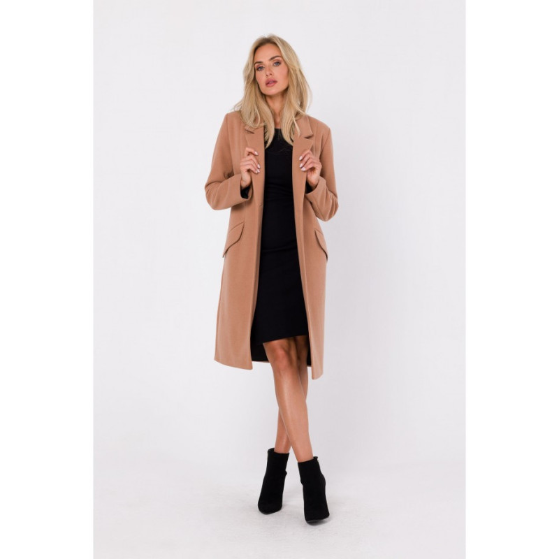 M758 Button-up coat - camellia