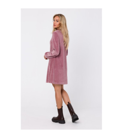 M767 V-neck dress - dirty pink