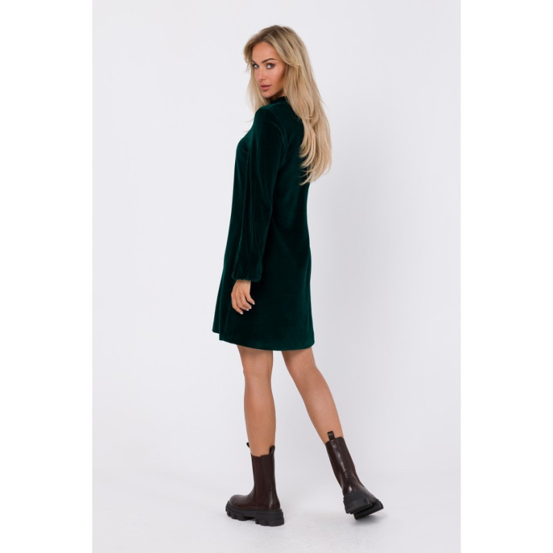 M767 V-neck dress - green