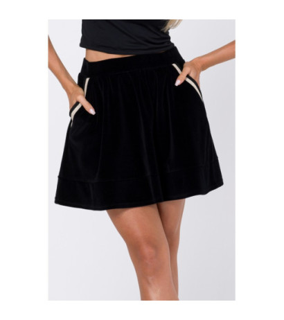 M768 Skirt with decorative pockets - black