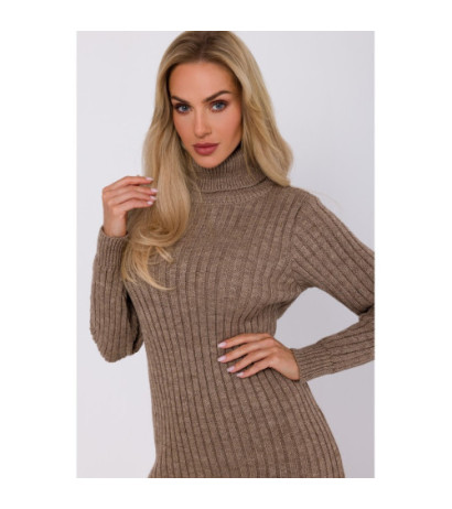 M770 Turtleneck dress - brown