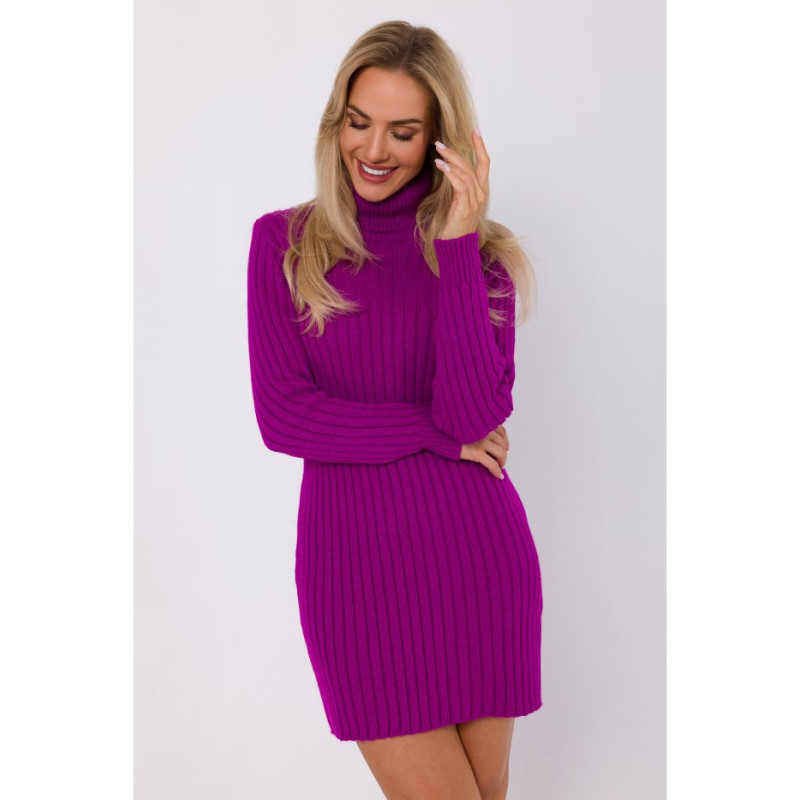 M770 Turtleneck dress - purple