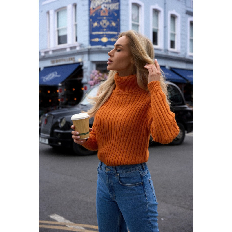 M771 Turtleneck sweater - orange