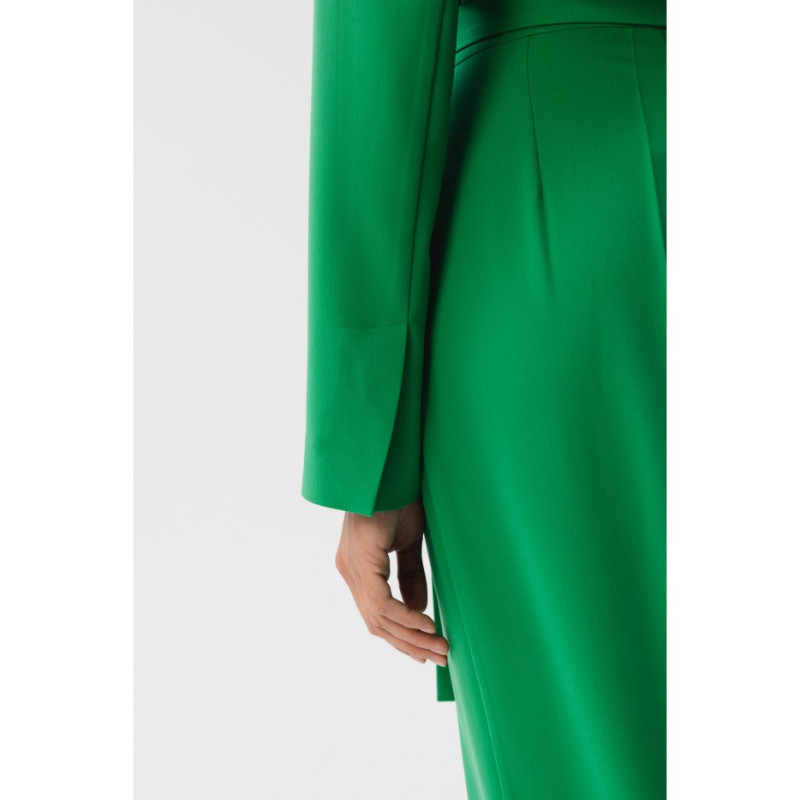 S352 Jumpsuit with ties around the waist - juicy green