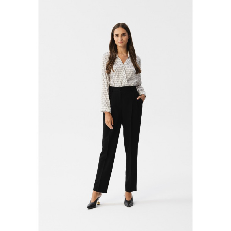 S356 High-waisted pants - black