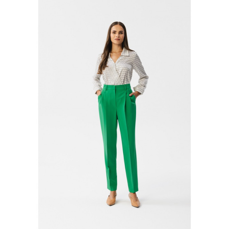 S356 High-waisted pants - juicy green