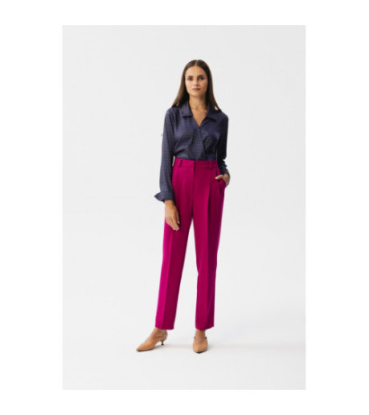 S356 High-waisted pants - plum