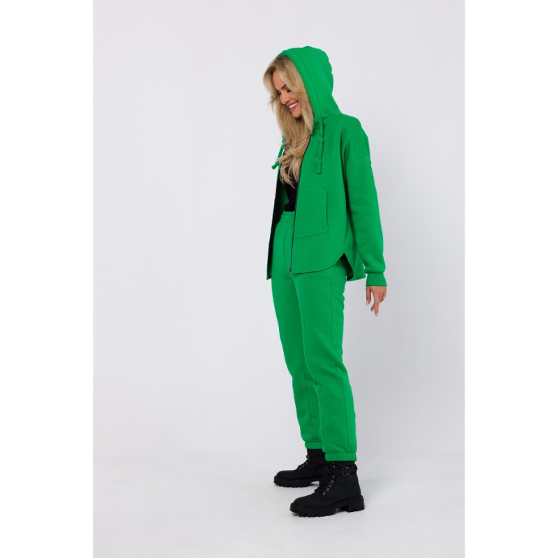 M761 Zippered hooded sweatshirt - juicy green