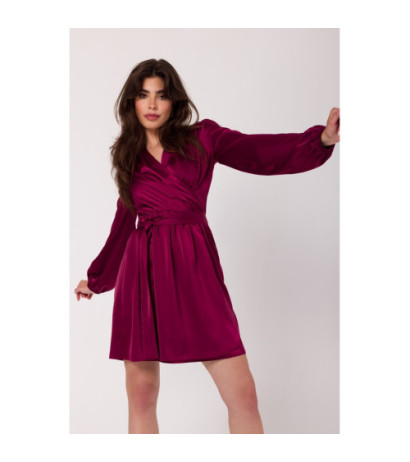 K175 Flared dress - burgundy