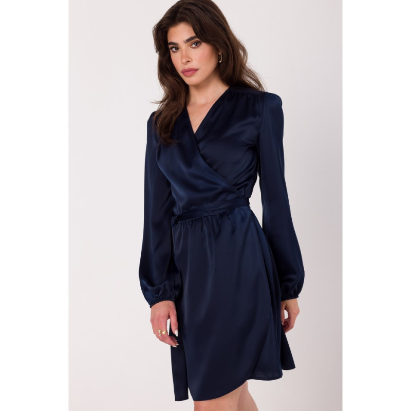 K175 Flared dress - navy blue