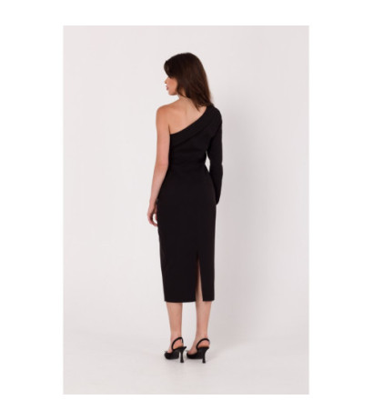 K179 One shoulder dress - black