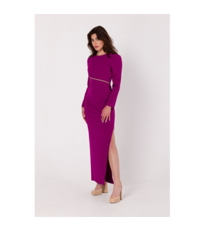 K180 Maxi dress with cutout at waist - ruby