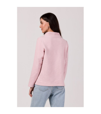 B268 High collar sweatshirt - powder blue