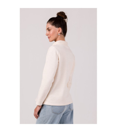 B268 High collar sweatshirt - vanilla