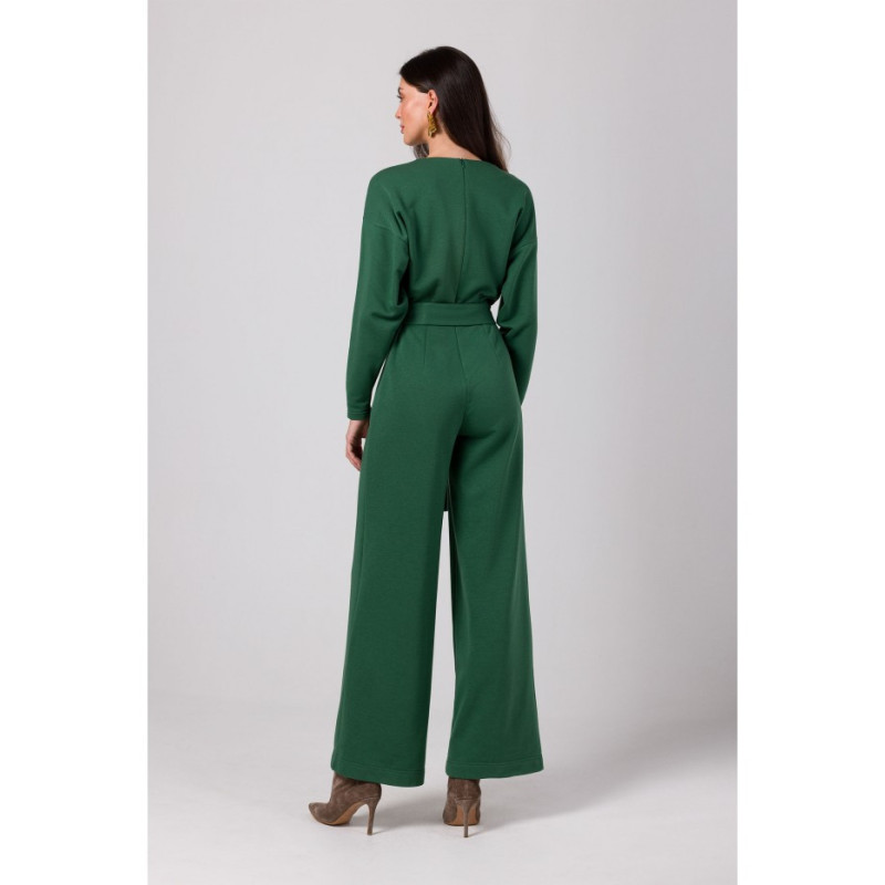 B272 Jumpsuit with neckline - grassy