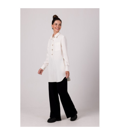 B276 Shirt tunic with collar - cream