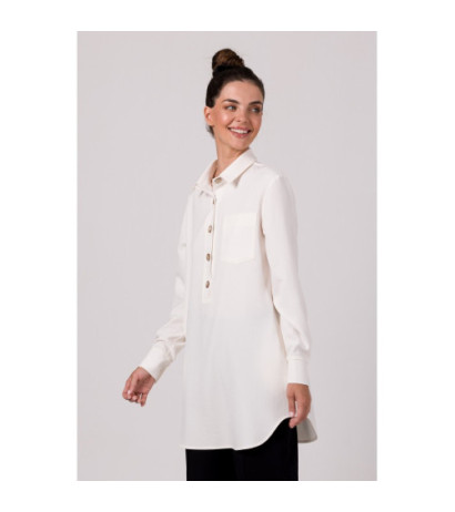 B276 Shirt tunic with collar - cream