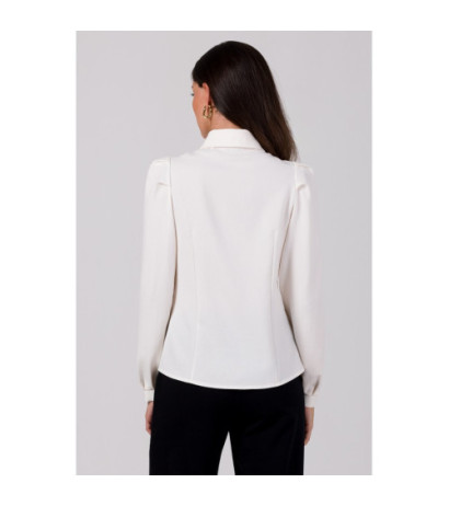 B277 Button-down shirt with collar - cream