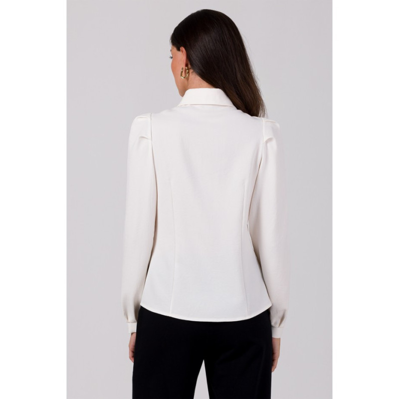 B277 Button-down shirt with collar - cream