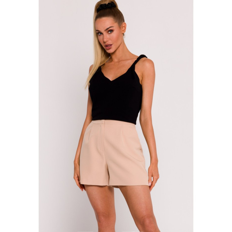 M775 Shorts with pleats - beige