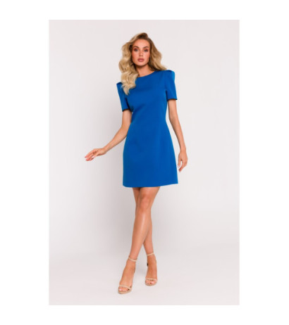 M777 Mini dress with decorative sleeves - blue