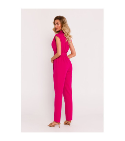 M780 Jumpsuit with decorative leg - fuchsia